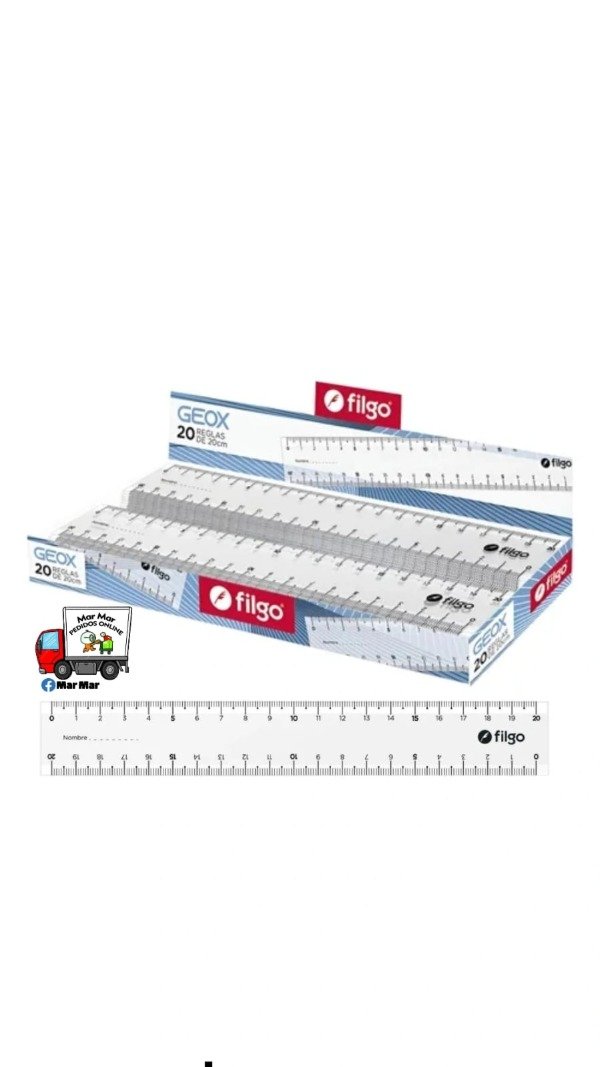 Producto - Regla filgo 20cm (mayor)