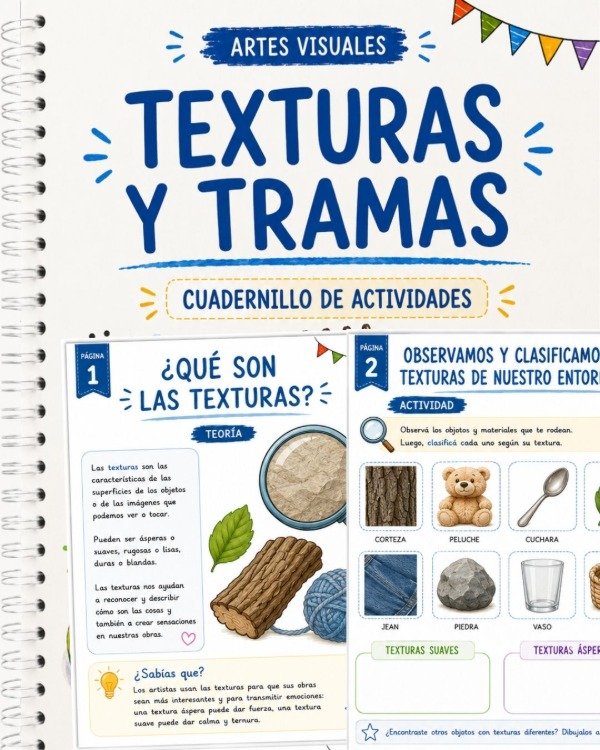Producto - CUADERNILLO DE ACTIVIDADES- TEXTURAS Y TRAMAS