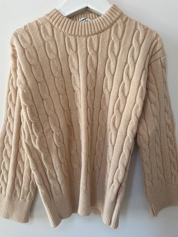 Producto - Sweater trenzado beige
