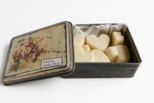 Producto - Lata de bombones de esencias sólidas para hornillo