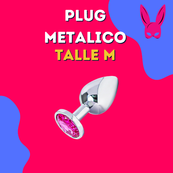 Producto - Plug metalico base redonda M
