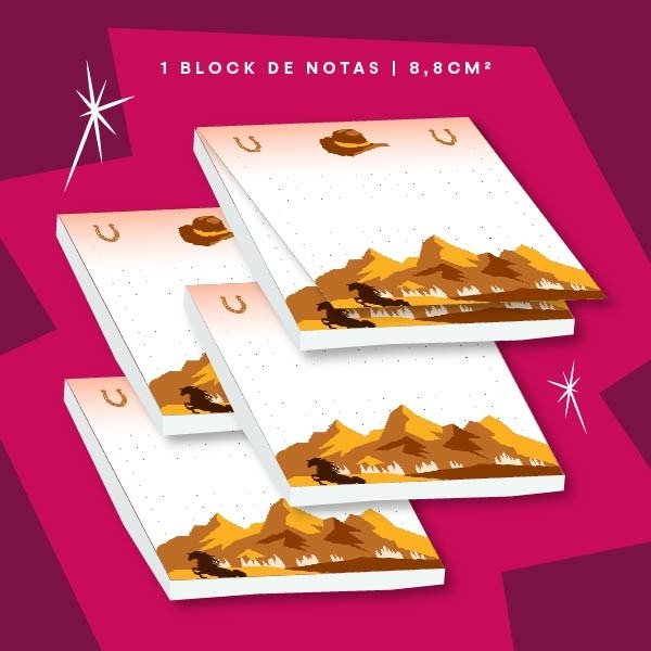 Producto - Block de Notas - Cowboy era