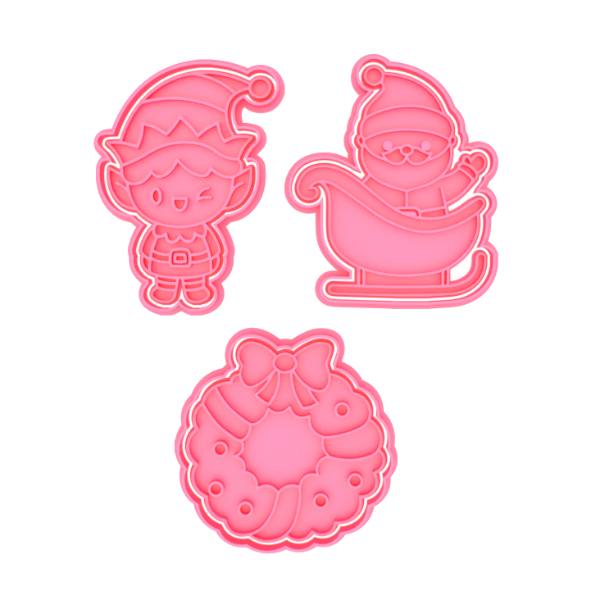 Producto - Set x 3 Cortante con Stamp Set Navidad 12 - 0