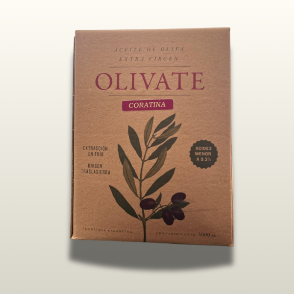 Producto - OLIVATE CORATINA - BAG IN BOX 3 LITROS