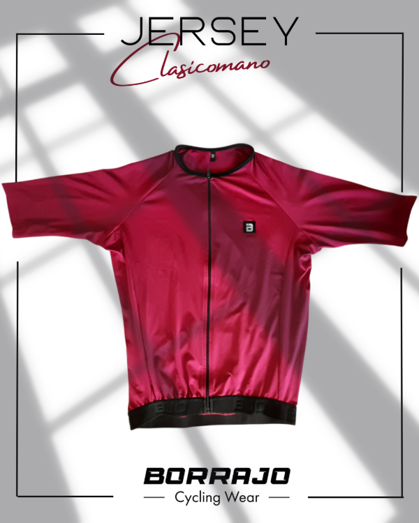 Producto - JERSEY BORRAJO CLASICOMANO BORDO