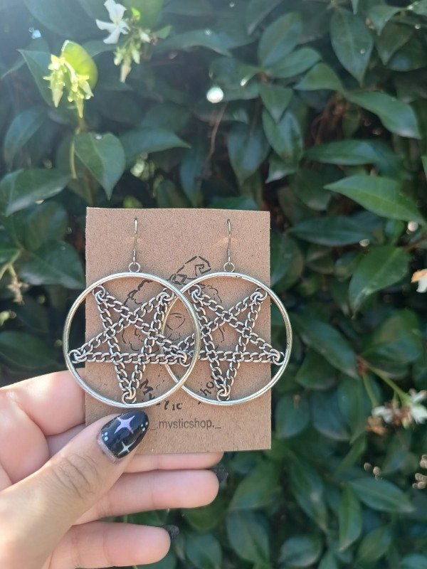 Producto - Aros Pentagrama Cadena