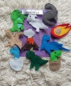 Producto - Titeres de dedo dinosaurios x 10
