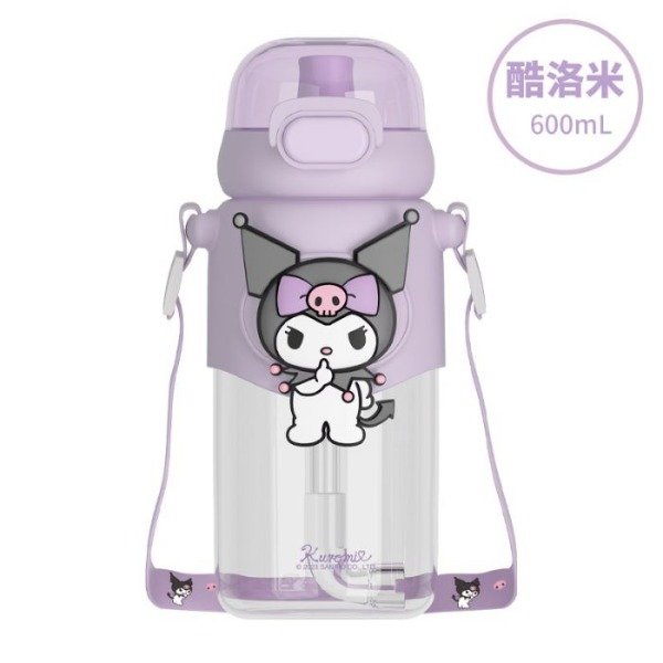 Producto - Botella infantil personajes japoneses kuromi 600 ML LILA