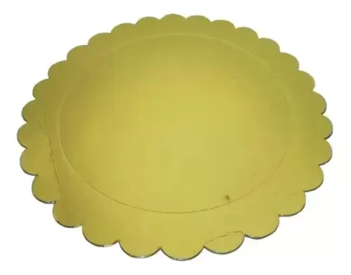 Producto - bandeja carton dorada 26cm sol dorado