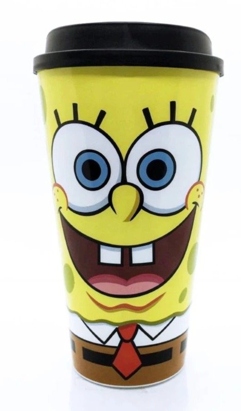 Producto - Vaso de plástico con tapa Bob Esponja Producto Oficial