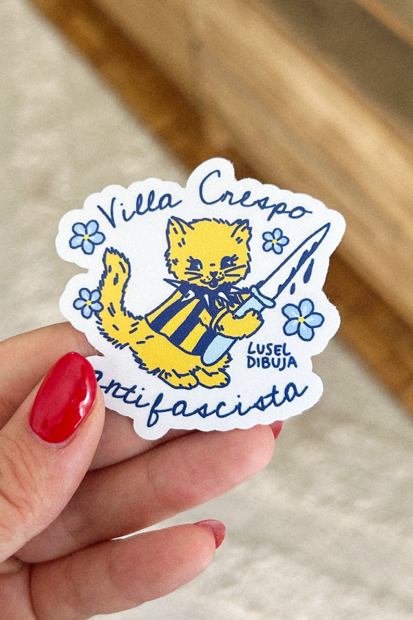 Producto - Sticker Vinílico VC Antifascista