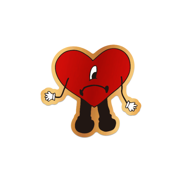 Producto - Bad Bunny Corazón -Dorado