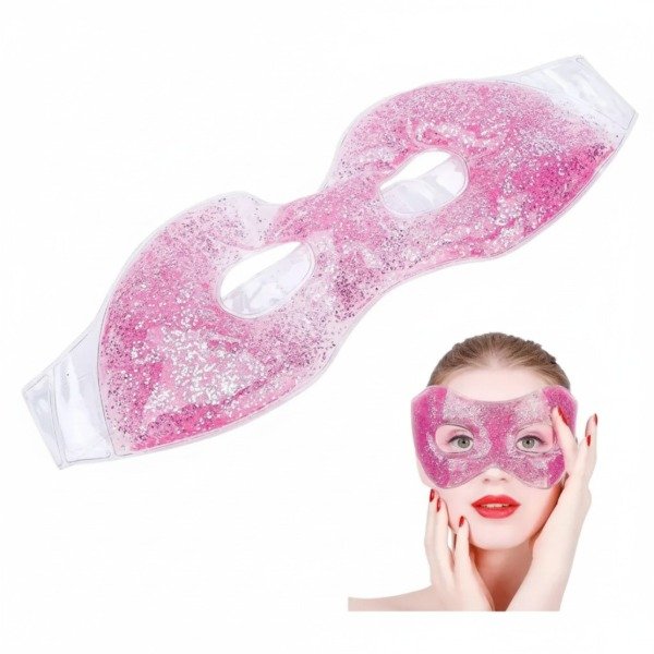 Producto - ANTIFAZ DE GEL Y GLITTER PARA LOS OJOS FRIO O CALOR CON ABROJO COLORES SURTIDOS