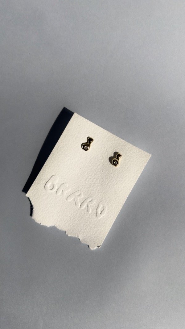 Producto - Aro bronce y piedra cubic - 0