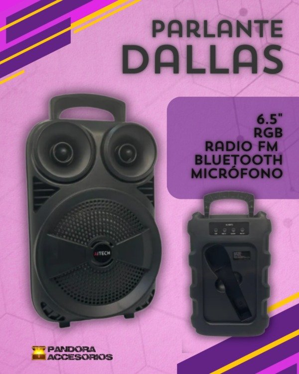 Producto - Parlante Bluetooth Dallas 6.5"