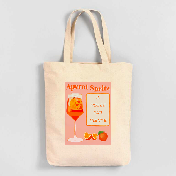Producto - Tote bag Aperol spritz Fondo Rosa