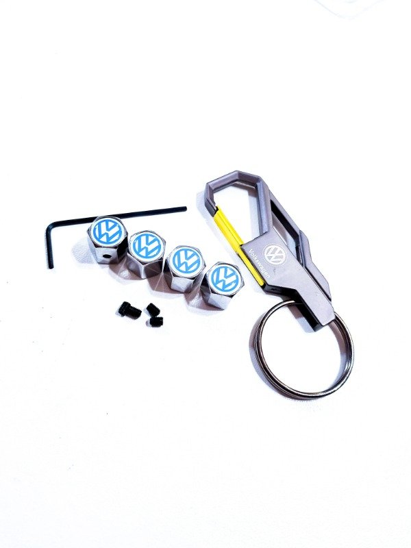 Producto - Combo Volkswagen Mosquetón/Gancho Celeste - 0