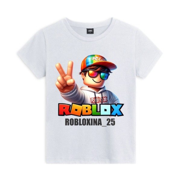 Producto - Remera Roblox Niño con tu ID o sola T6 al T16
