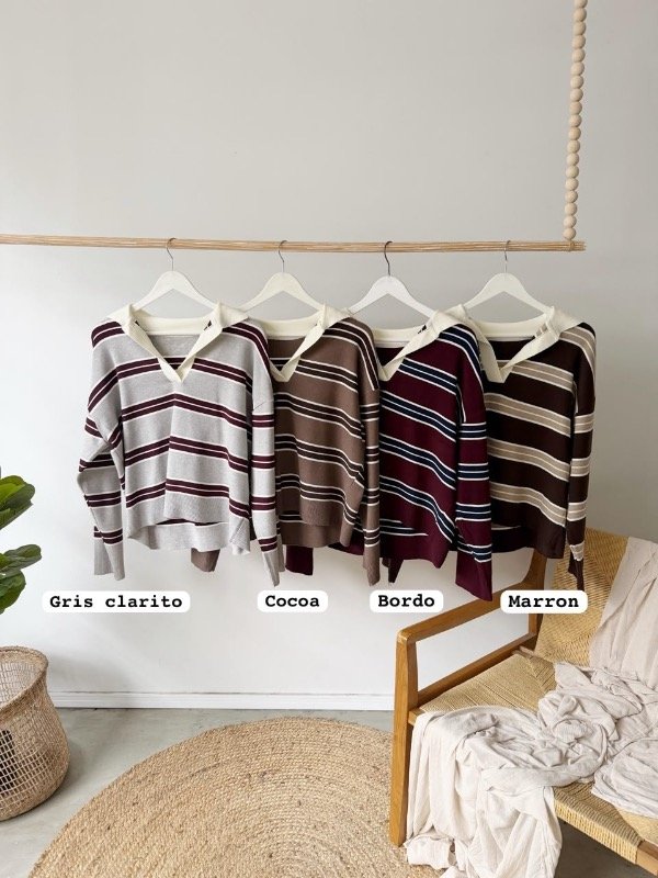Producto - Chomba Tricolor Bremer Inés - 1