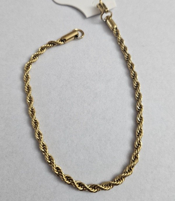 Producto - Pulsera dorado tourbillon 19cm 0.5mm