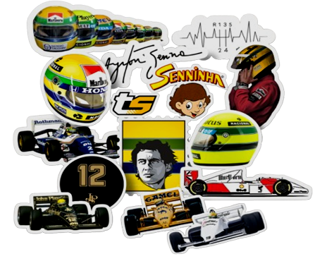 Producto - AYRTON SENNA - STICKERS