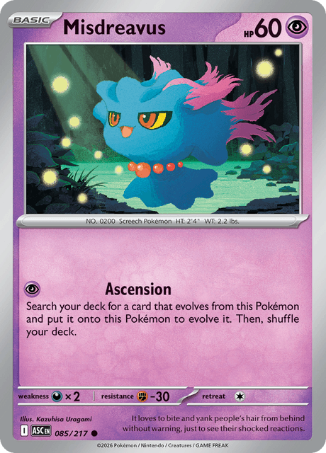 Producto - Misdreavus - 085/217 (Poke Ball Reverse Holo)