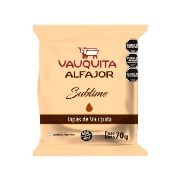 Producto - Alfajor Vauquita Sublime 70g