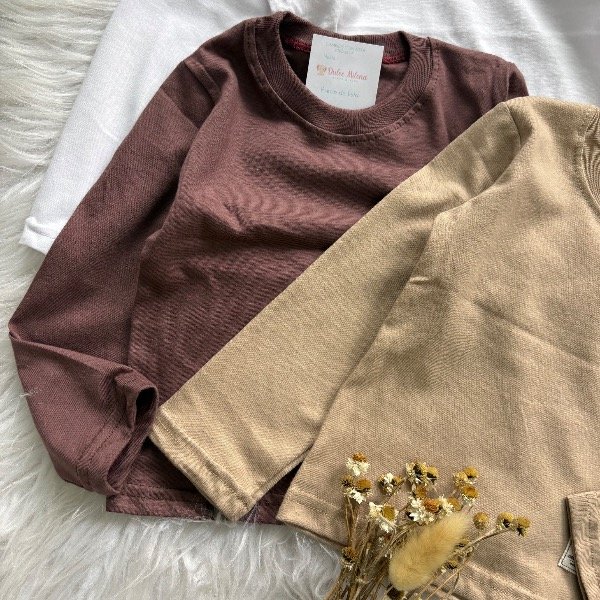 Producto - Camiseta para niño color CHOCOLATE talles 4 al 16