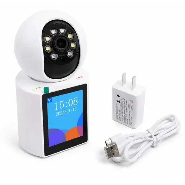 Producto - CAMARA DE SEGURIDAD CON PANTALLA / AUDIO VIDEOLLAMADAS COLOR BLANCO