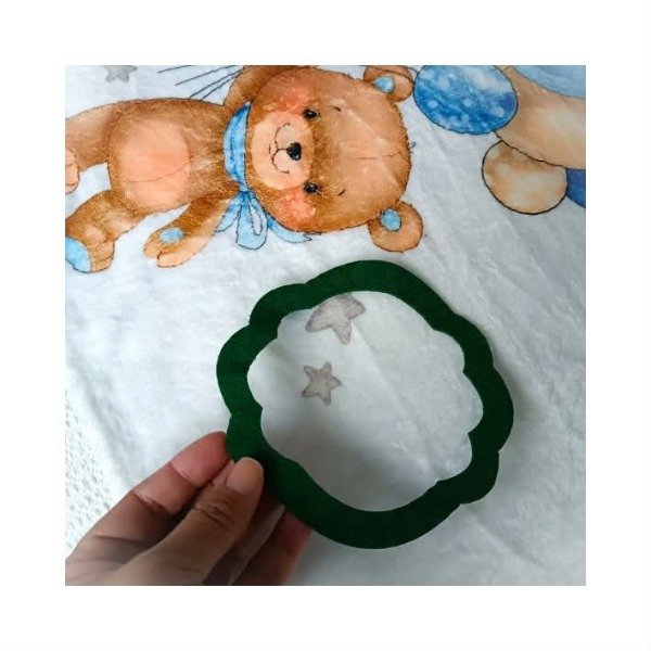 Producto - manta crecimiento OSITO CON GLOBOS - 1