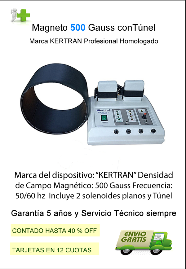 Producto - Magneto KERTRAN 500 Gauss, con Solenoides Planos + Túnel