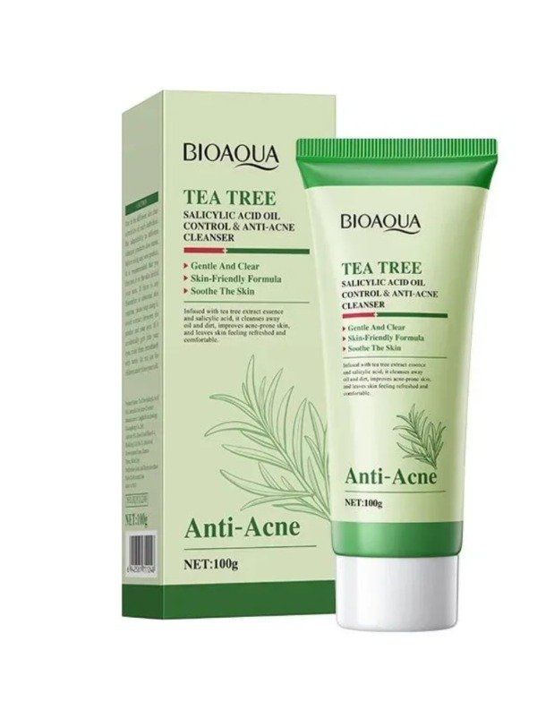 Producto - BIOAQUA TEA TREE + ÁCIDO SALICÍLICO LIMPIADOR FACIAL ANTI-ACNÉ