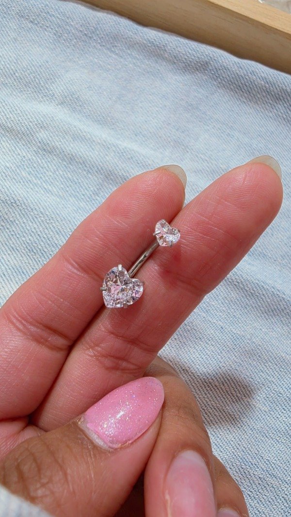 Producto - Piercing ombligo doble cubic AQ