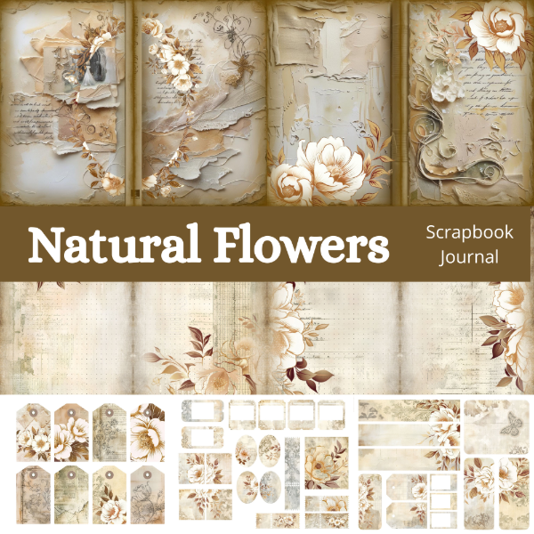 Producto - Natural Flowers - Scrapbooking y Journaling - SC86