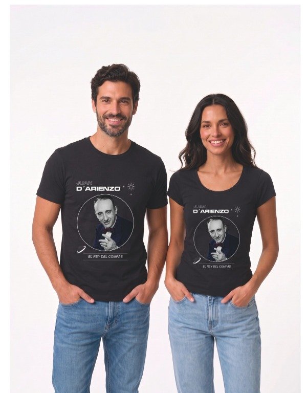 Producto - Remera Juan D'Arienzo El Rey del Compás - Negra - 0