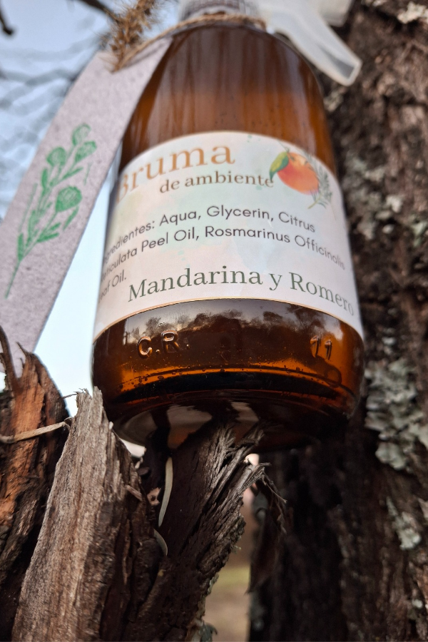 Producto - Bruma ambiente - Mandarina y Romero con pulverizador