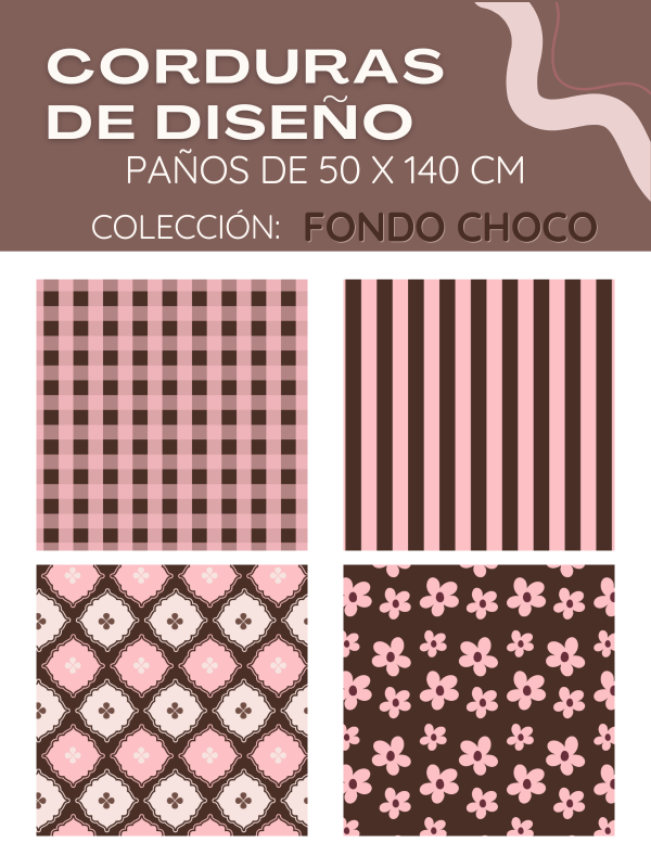 Producto - PAÑOS CORDURAS DE DISEÑO - FONDO CHOCO
