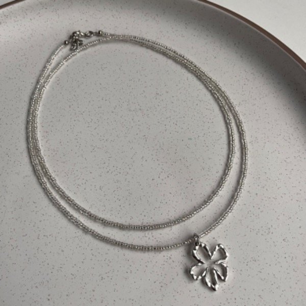 Producto - Choker Flor hawaiana - Transparente