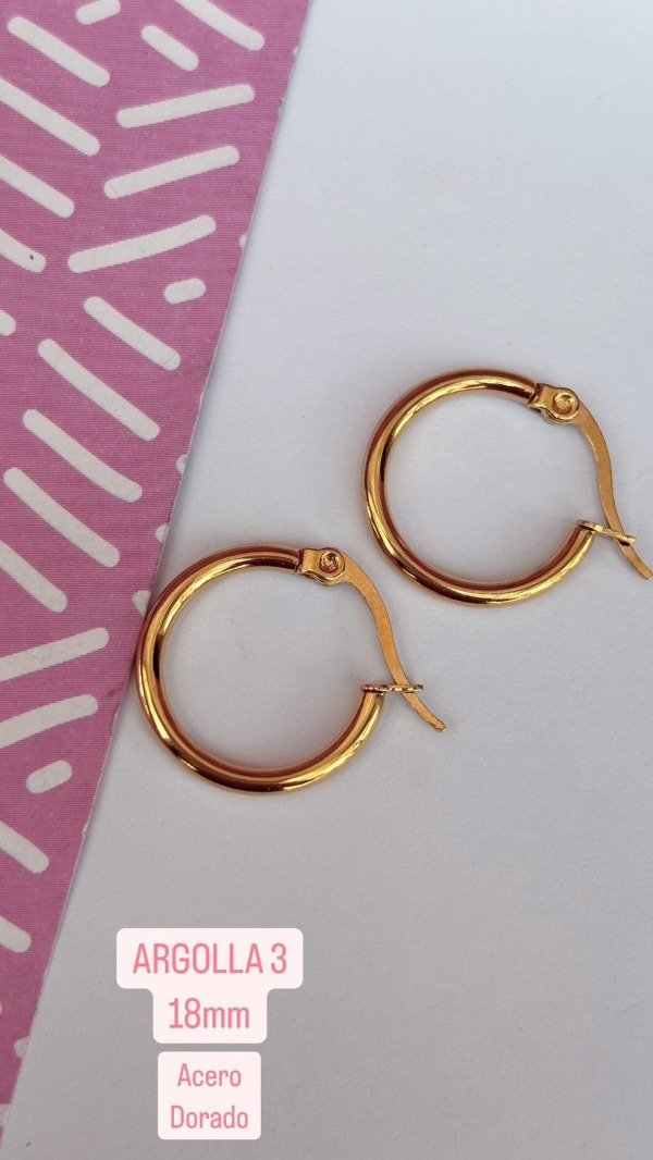 Producto - Argolla N3 Dorada