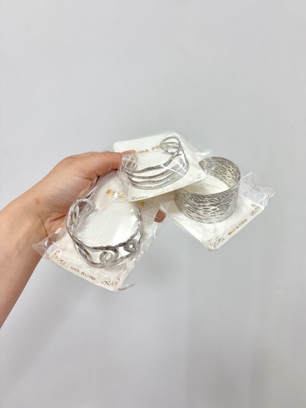 Producto - Brazalete plateado formas - 0