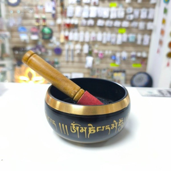 Producto - Cuenco Tibetano 7 metales Negro 13,5 cm