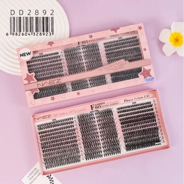 Producto - PESTANAS DIY EN RACIMO 30D+40DPRO+50D 0.07D MIX NAEZ