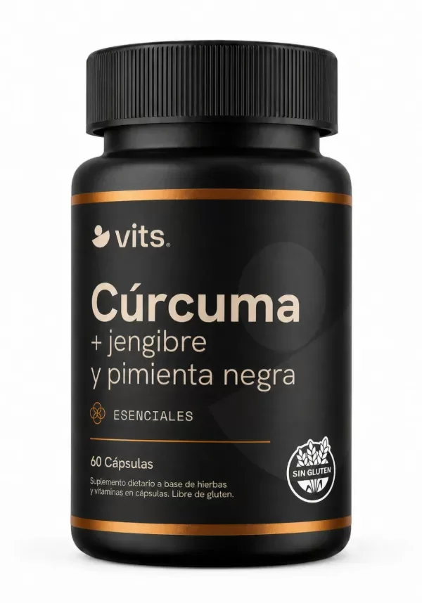 Producto - VITS CURCUMA JENGIBRE Y PIMIENTA NEGRA 60 CAPS - 0