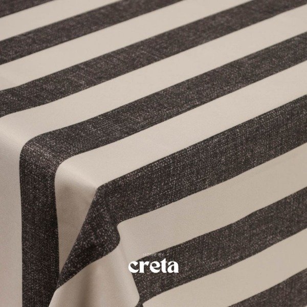 Producto - Mantel Antimanchas - gabardina acrílica (Rayas Negras)