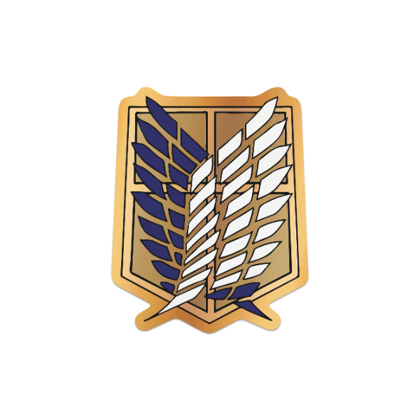 Producto - Escudo Escuadron de Reconocimiento - Attack On Titan - Dorado