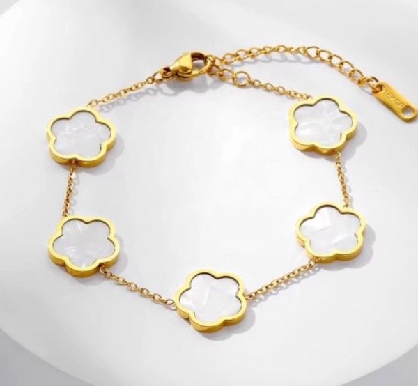 Producto - Pulsera Trébol Blanco