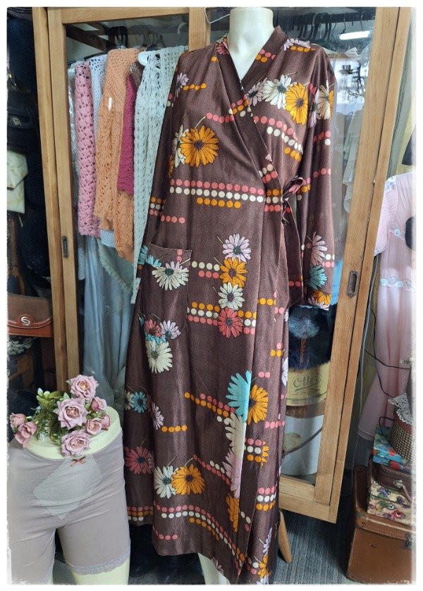 Producto - Deshabillé Estampado Floral Años 70'