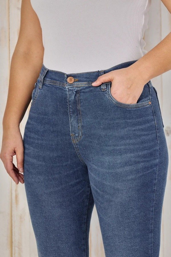 Producto - Jean Semioxford CENITHO crop STONE 796 - elastizado (talles 46 al 60) - 5