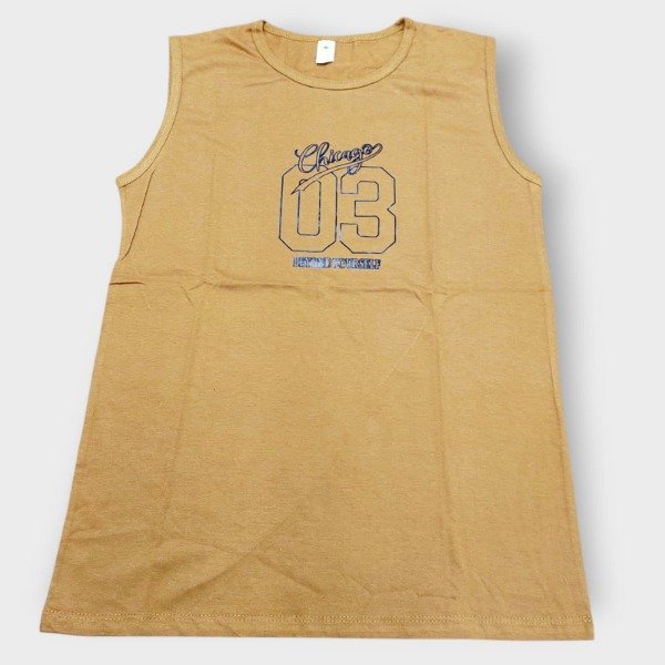 Producto - Musculosa de Hombre Chicago mostaza T1