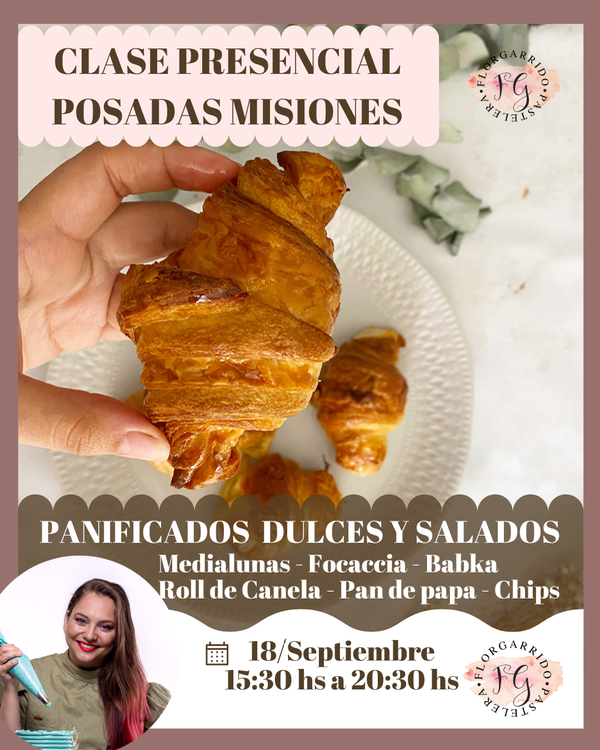 Producto - Clase Presencial - Panificados dulces y salados